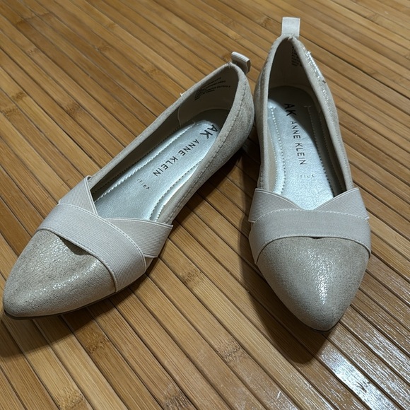 Anne Klein Flex Cream Flats - Picture 2 of 5